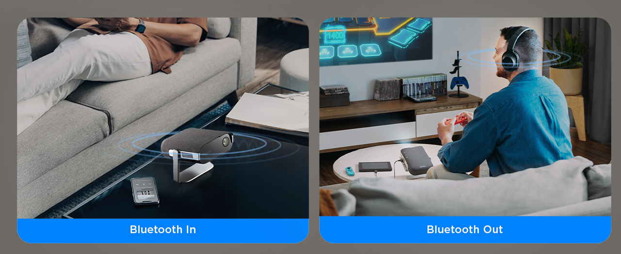 supporting bluetooth in and bluetooth out.