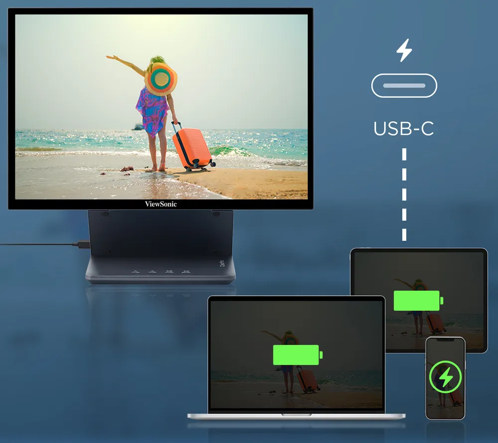 VP1656 shoiwng USB-C charging capability