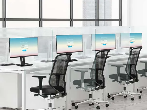 office workers sitting their computers